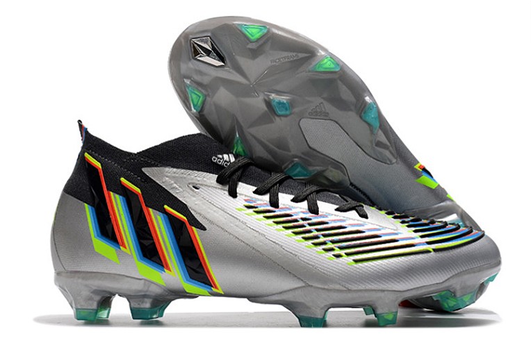 Adidas Predator Edge.1 FG - argent noir